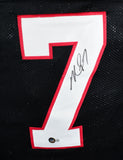 Michael Vick Autographed Black Pro Style Jersey - Beckett W Hologram *Black