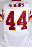 John Riggins Autographed White Pro Style Jersey- Beckett W Hologram *Silver