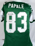 Vince Papale Autographed Green Pro Style Jersey w/ Rocky- Beckett W Hologram