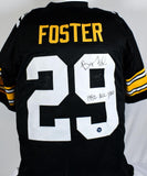 Barry Foster Autographed Black Pro Style Jersey w/ 92 All Pro - Prova *Black