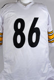 Hines Ward Autographed White Pro Style Jersey- Beckett W Hologram *Silver