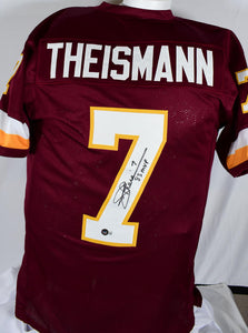 Joe Theismann Autographed Maroon Pro Style Jersey w/ 83 MVP- Beckett W Hologram