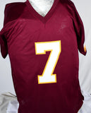 Joe Theismann Autographed Maroon Pro Style Stat Jersey w/ 83 MVP- Beckett W Holo