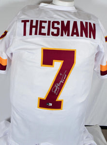 Joe Theismann Autographed White Pro Style Jersey w/83 MVP-Beckett W Hologram