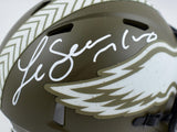 LeSean McCoy Autographed Eagles Salute to Service Speed Mini Helmet- JSA W