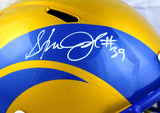 Steven Jackson Autographed Rams F/S Flash Speed Helmet- Beckett W Hologram