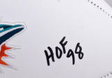 Dwight Stephenson Autographed Miami Dolphins Logo Football w/HOF- Prova *Black