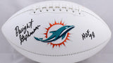 Dwight Stephenson Autographed Miami Dolphins Logo Football w/HOF- Prova *Black