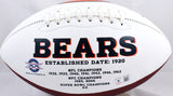 Mike Singletary Autographed Chicago Bears Logo Football w/ HOF- Beckett W Holo