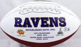 Ozzie Newsome Signed Baltimore Ravens Logo Football w/ SB Champs- Beckett W Holo