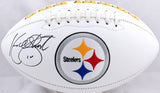 Kordell Stewart Autographed Pittsburgh Steelers Logo Football- Beckett W Holo