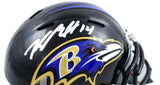 Kyle Hamilton Autographed Baltimore Ravens Speed Mini Helmet- JSA W *Silver