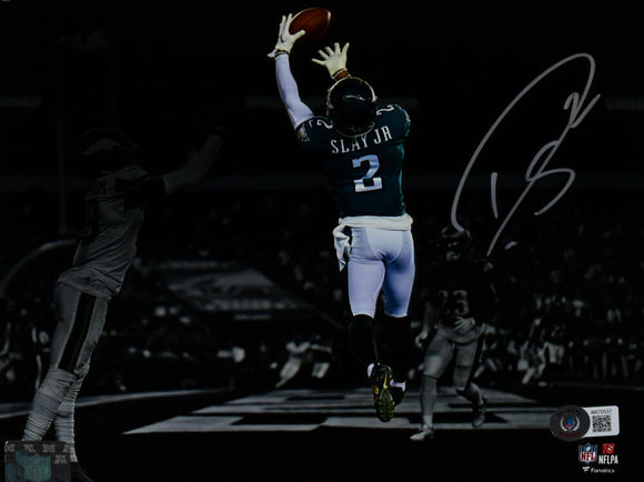 Darius Slay Autographed Eagles 8x10 Spotlight Photo - Beckett W Hologram *Silver