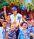 The Sandlot Autographed 8x10 Movie Photo w/7 Actors -Beckett W Hologram *Blue