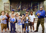 The Sandlot Autographed 8x10 Outside Photo w/7 Actors -Beckett W Hologram *Blue