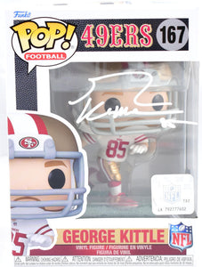 George Kittle Autographed 49ers Funko Pop Figurine #167- Beckett W Hologram