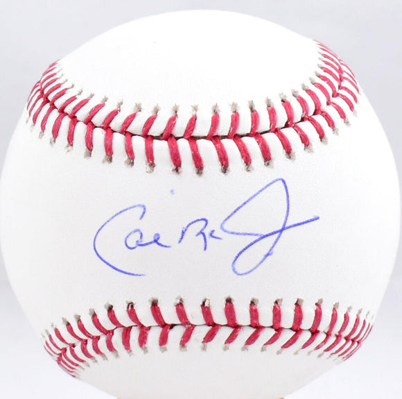 Cal Ripken Jr Autographed Rawlings OML Baseball - Fanatics *Blue