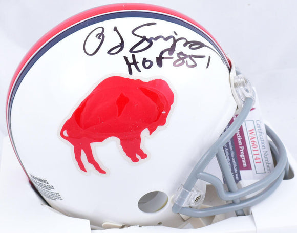 Steiner Sports SIMPMIS000000 O.J. Simpson Signed Buffalo Bills Throwback Mini Helmet