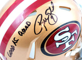 Robbie Gould Autographed 49ers Speed Mini Helmet w/Good as Gould- Beckett W Holo