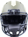 Joe Montana Signed 49ers F/S Salute to Service Speed Authentic Helmet - Fanatics