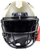 Warren Sapp Signed Bucs F/S Salute to Service Speed Auth Helmet w/3 ins-BeckettW