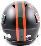 Warren Sapp Signed F/S Miami Hurricanes Speed Helmet W/Natl Champs-BeckettW Holo