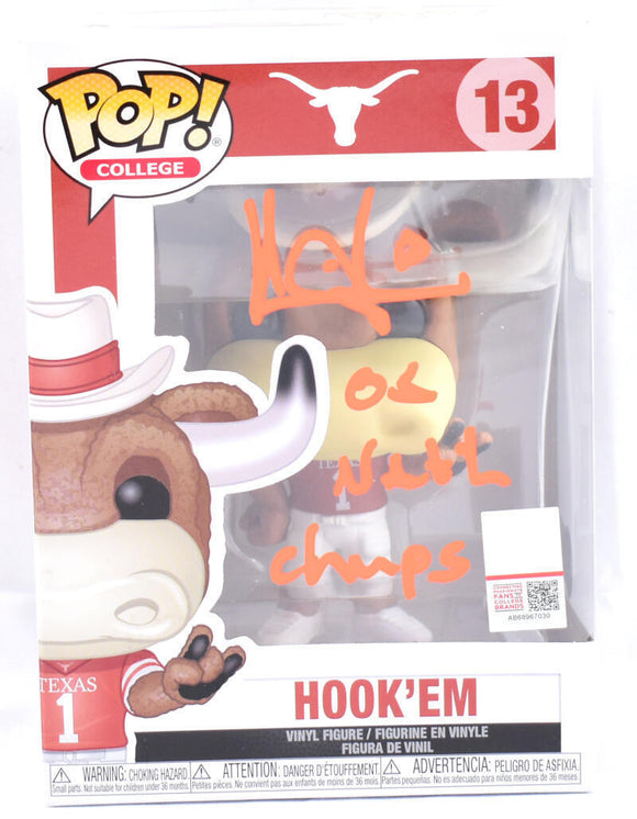 Vince Young Signed Longhorns Funko Pop Figurine #13 w/Natl Champs- Beckett W