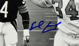 Earl Campbell Autographed Oilers 8x10 B/W w/ Walter Payton Photo -Beckett W Holo