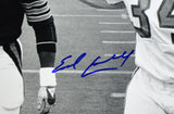 Earl Campbell Signed Oilers 16x20 B/W w/ Walter Payton Photo- Beckett W Hologram