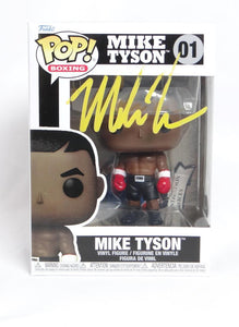 Mike Tyson Autographed Funko Pop #01 - Beckett W Hologram *Yellow