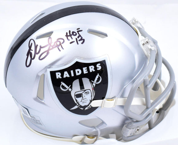 Warren Sapp Autographed Raiders Speed Mini Helmet w/HOF-Beckett W Hologram