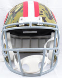 Jerry Rice Autographed San Francisco 49ers F/S Camo Speed Helmet-Fanatics *White