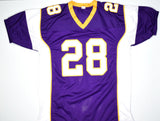 Adrian Peterson Autographed Purple Pro Style Jersey-Beckett W Hologram *Black