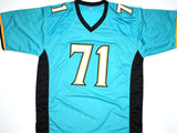 Tony Boselli Autographed Teal Pro Style Jersey w/ HOF - Beckett W Hologram