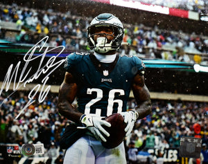 Miles Sanders Autographed Philadelphia Eagles 8x10 Close Up Photo-Beckett W Holo