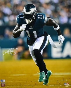 AJ Brown Autographed Philadelphia Eagles 16x20 Stance Photo- Beckett W Holo