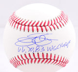 Jim Palmer Autographed Rawlings OML Baseball w/3x WS Champs-Beckett W Hologram