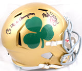 Michael Mayer Signed Notre Dame F/S Speed Helmet w/Play Like a Champ-Beckett W