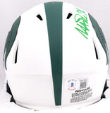 Magic Johnson Signed Michigan State Lunar Speed Mini Helmet-Beckett W Hologram