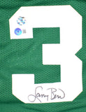 Larry Bird Autographed Green Pro Style STAT Jersey-Beckett W Hologram *Black *L8