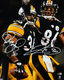 Jerome Bettis Hines Ward Signed Pittsburgh Steelers 16x20 Photo- Beckett W Holo