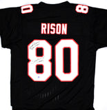 Andre Rison Autographed Black Pro Style w/Bad Moon SB Champs Jersey-Beckett Holo