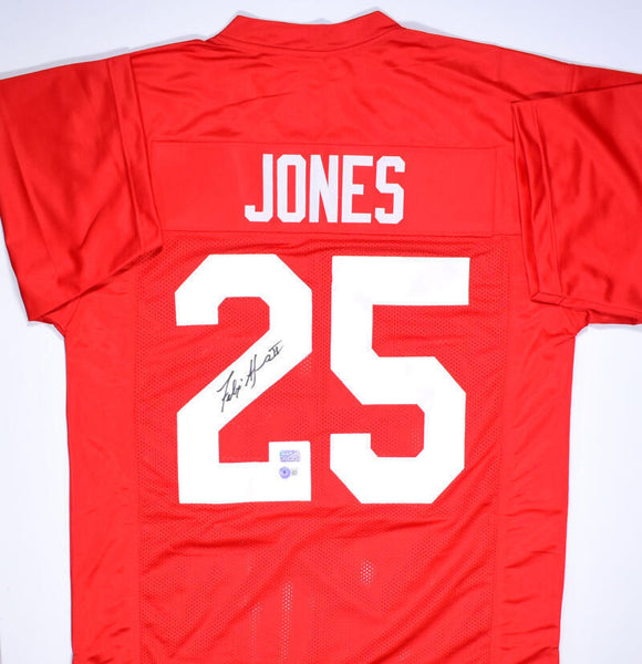 Felix Jones Autographed Red College Style Jersey- Beckett Hologram *Black