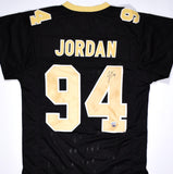 Cameron Jordan Autographed Black Pro Style Jersey-Beckett Hologram *Black