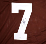 Jacoby Brissett Autographed Brown Pro Style Jersey - JSA W *Black