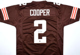 Amari Cooper Autographed Brown Pro Style Jersey- Beckett W Hologram *Black