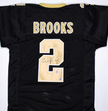 Aaron Brooks Autographed Black Pro Style Jersey- Beckett Hologram *Black