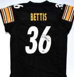 Jerome Bettis Autographed Black Pro Style Jersey- Beckett W Hologram *Black*Bold