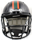 Ray Lewis Signed Miami Hurricanes F/S Black Nights Speed Helmet-Beckett W Holo