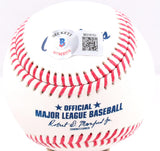 Wade Boggs Autographed Rawlings OML Baseball w/ 3 Stats-Beckett W Hologram *Blue